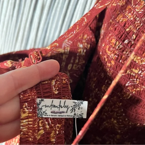 Free People Heat Wave Printed Maxi Dress Size Large - Picture 4 of 5